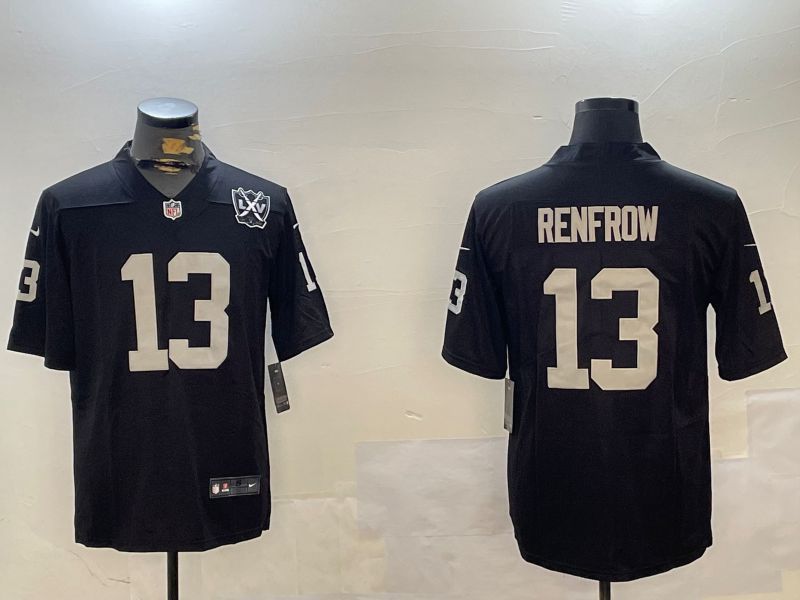Men Oakland Raiders #13 Renfrow Black Second generation 2024 Nike Limited NFL Jersey style 3->oakland raiders->NFL Jersey